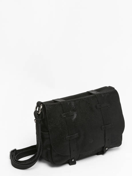 Sac Besace Bess X Cuir Mila louise Noir vintage 3017X vue secondaire 2