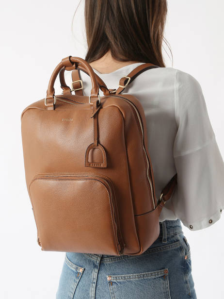 Sac à Dos Business Tradition A4 Cuir Etrier Beige tradition ETRA037B vue secondaire 1