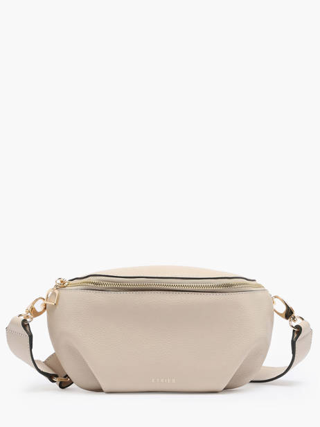 Medium Leather Tradition Belt Bag Etrier Beige tradition ETRA022M