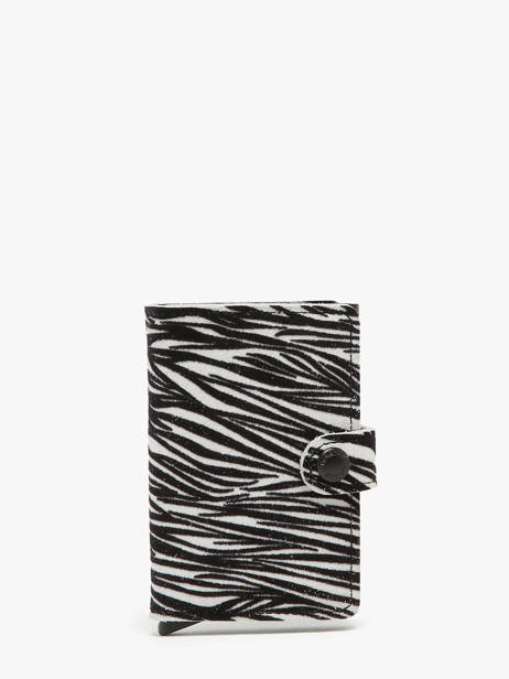Porte-cartes Mini Zébra Cuir Secrid Noir animal MZE