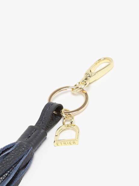 Keychain Tradition Leather Etrier Blue tradition ETRA903M other view 1