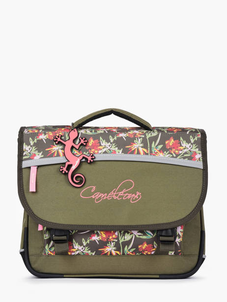 Satchel 2 Compartments Cameleon Green actual PBBACA35