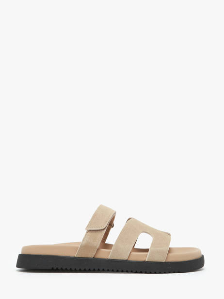 Mules Missile En Cuir Steve madden Beige women 11003028