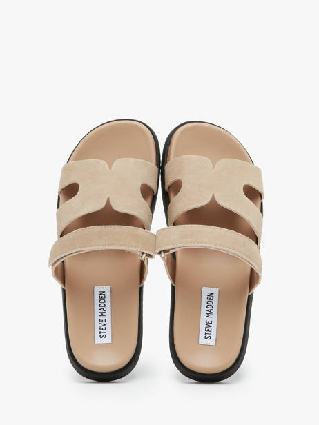 Mules Missile En Cuir Steve madden Beige women 11003028 vue secondaire 2