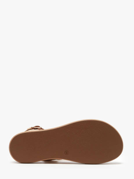 Sandals In Leather Inuovo Gold women A96001 other view 4