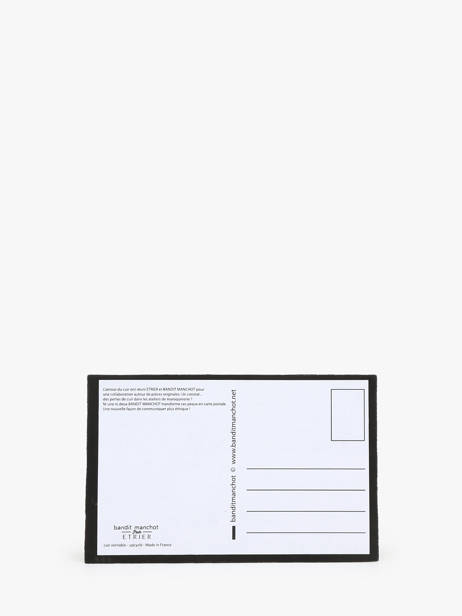 Leather Postcard Etrier Black accessoires EBM001 other view 1