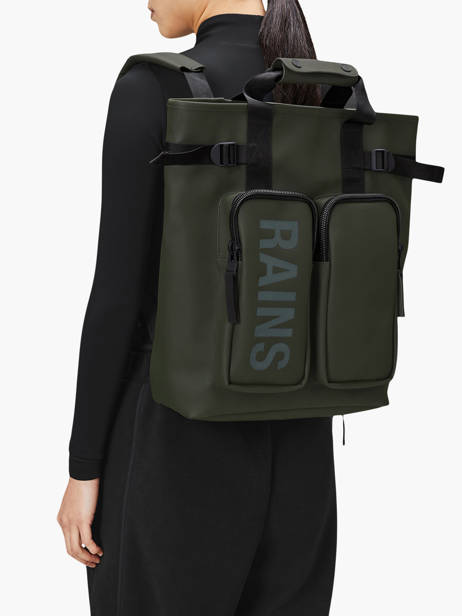Texel Tote Backpack Rains Green city 14240 other view 1