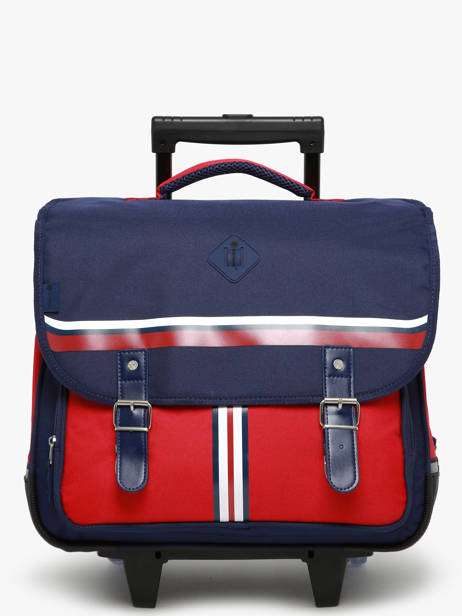 Cartable à Roulettes 2 Compartiments Snowball Bleu frenchie T46241