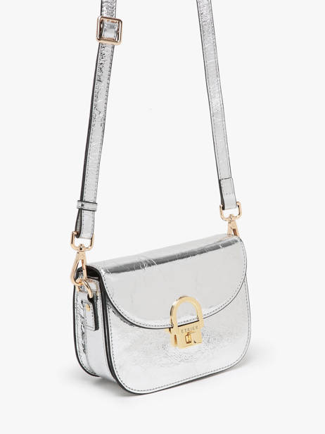 Shoulder Bag S Altair Leather Etrier Silver altair EALA081S other view 2