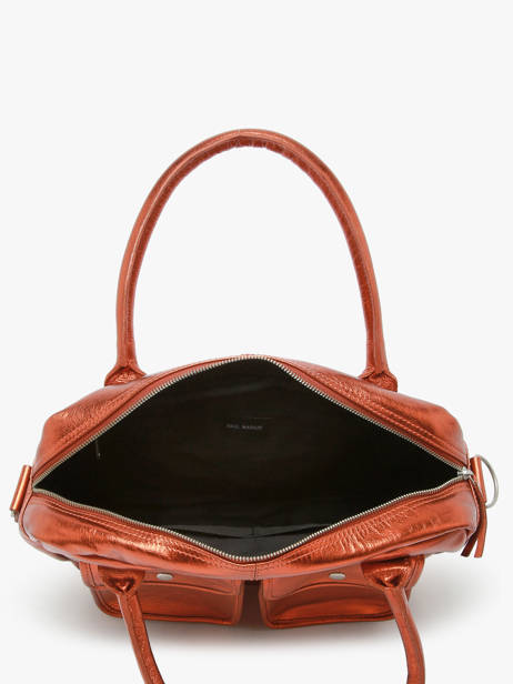 Sac Porté Main Le Dandy Ginger Cuir Paul marius Marron ginger DANDYGIN vue secondaire 3