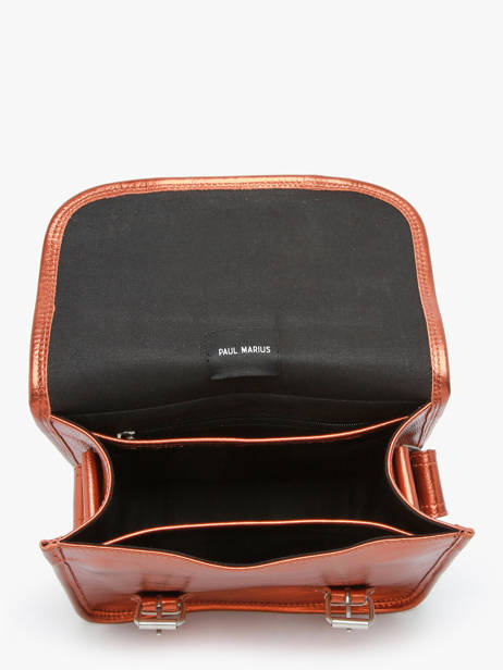 Sac Bandoulière La Sacoche S Ginger Cuir Paul marius Marron ginger SACOSGIN vue secondaire 3
