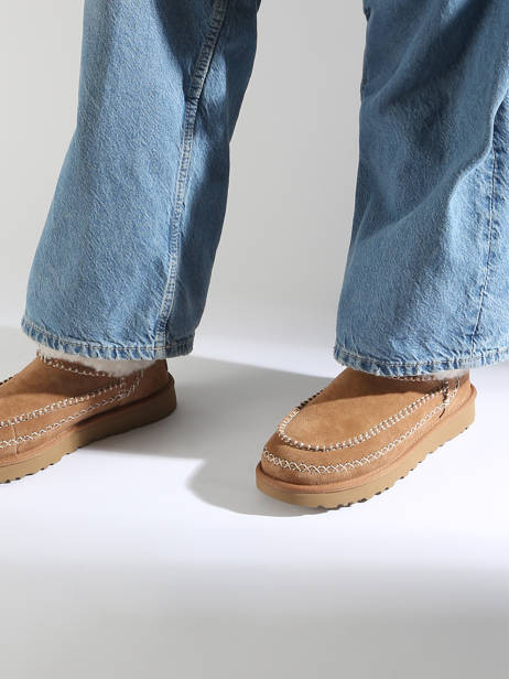 Boots Classic Ultra Mini Alpine En Cuir Ugg Marron women 1158224 vue secondaire 1