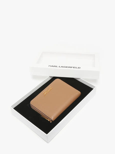 Wallet K Signature Leather Karl lagerfeld Brown k signature A1W32105 other view 1