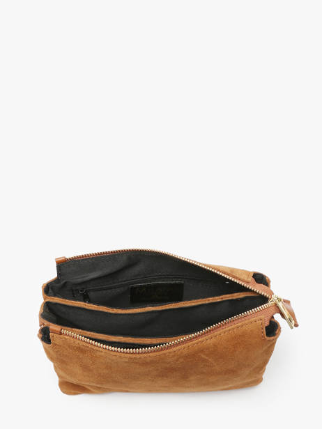 Sac Bandoulière Velvet Caviar Cuir Milano Marron velvet caviar VC24117 vue secondaire 3
