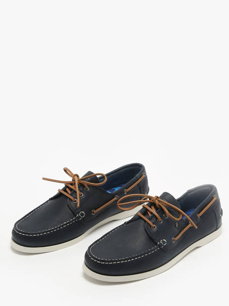 Boat Shoes Orland In Leather Redskins Blue men ORLAND other view 1