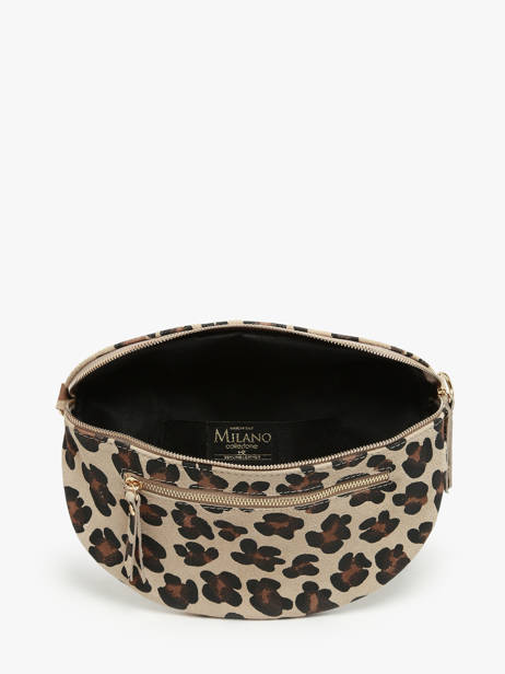 Sac Banane Velvet Leopardo Cuir Milano Beige velvet leopardo VL24091 vue secondaire 3