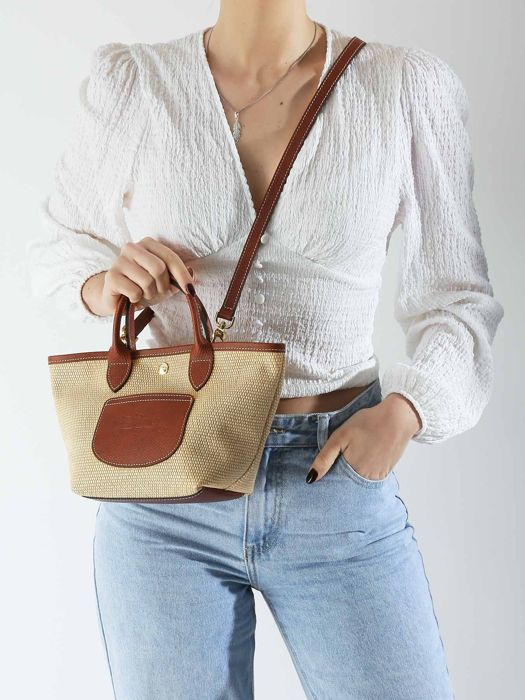 Longchamp New le panier pliage Messenger bag Brown