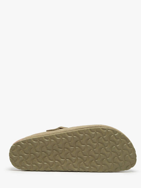 Mules Boston En Cuir Birkenstock Vert boy 1025844 vue secondaire 4