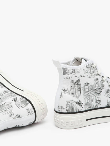 Sneakers Kampus Max Jorge Karl lagerfeld Blanc women KL60455 vue secondaire 3