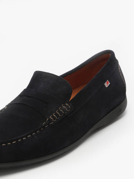 Chaussures De Ville Afelpado En Cuir Fluchos Bleu men F2207 vue secondaire 3