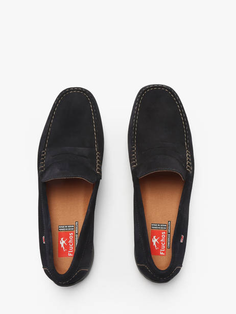 Chaussures De Ville Afelpado En Cuir Fluchos Bleu men F2207 vue secondaire 4