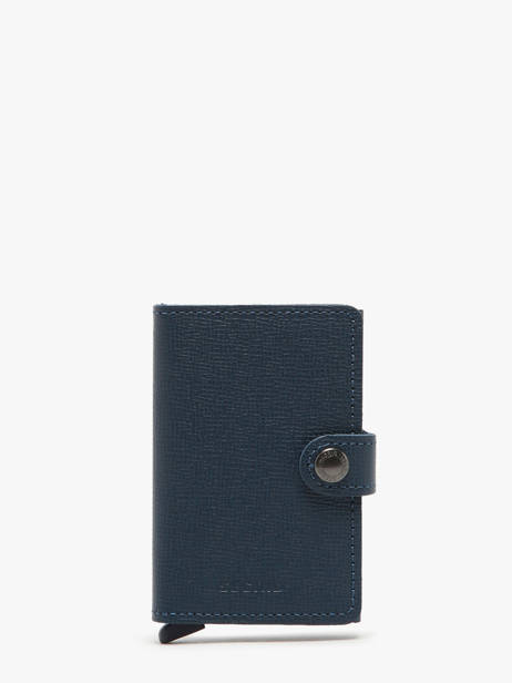 Porte-cartes Crisple Cuir Secrid Bleu crisple MC