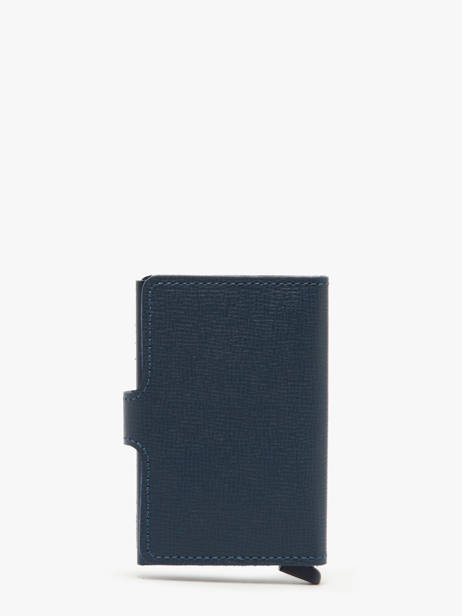 Porte-cartes Crisple Cuir Secrid Bleu crisple MC vue secondaire 2