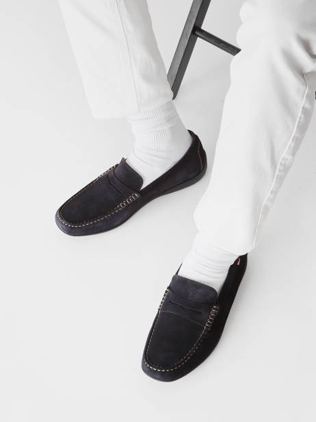 Chaussures De Ville Afelpado En Cuir Fluchos Bleu men F2207 vue secondaire 1