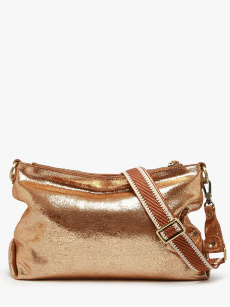 Sac Bandoulière Vintage Cuir Mila louise Marron vintage 3822RX vue secondaire 4