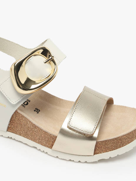 Sandals Leandre In Leather Mephisto Gold women P5146894 other view 2