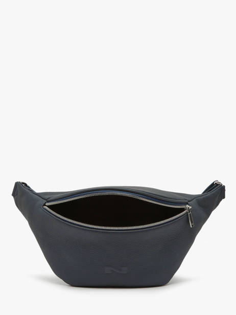 Sac Banane Large Derby Bis Cuir Nathan baume Bleu n city 22 vue secondaire 3