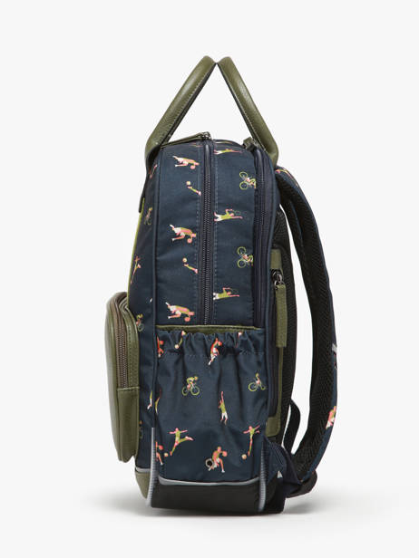 Sac à Dos 2 Compartiments Cameleon Vert vintage urban PBVBSD37 vue secondaire 2