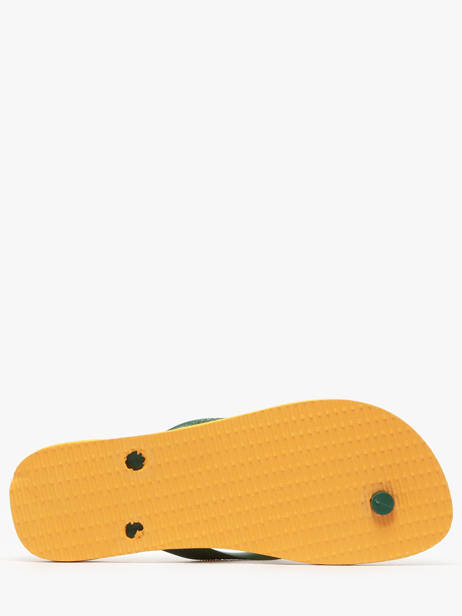 Tongs Brasil Logo Havaianas Jaune men 4110850H vue secondaire 4