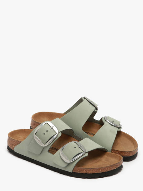 Mules Arizona Big Buckle Birkenstock Vert women 1029311 vue secondaire 1
