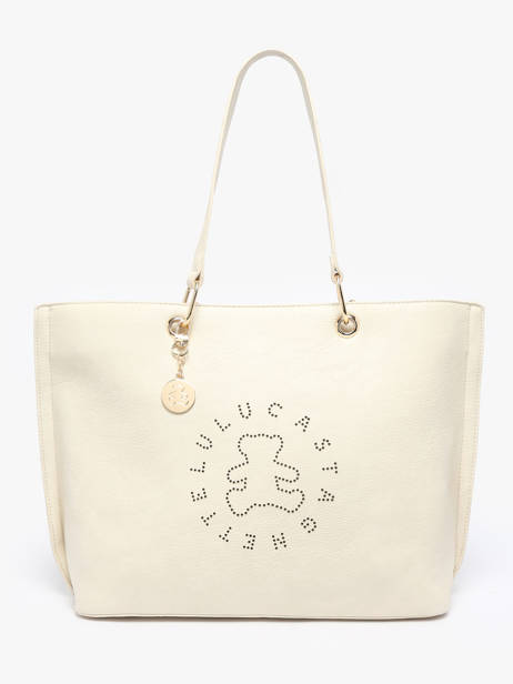 Sac Porté épaule Ourson Lulu castagnette Blanc ourson YOUEN
