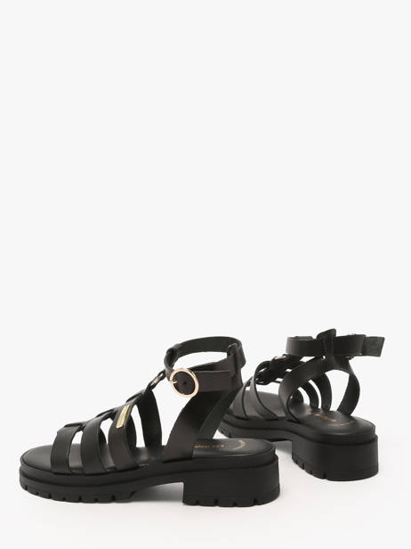 Sandals Tobo In Leather Les tropeziennes Black women TOBO other view 2