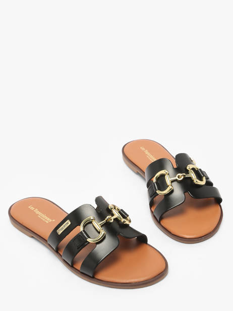 Slippers Hamia In Leather Les tropeziennes Black women HAMIA other view 1