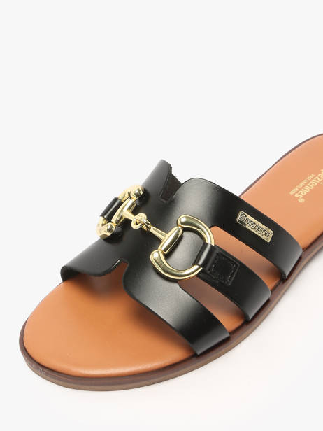 Slippers Hamia In Leather Les tropeziennes Black women HAMIA other view 2