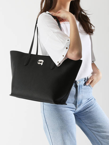 Sac Porté épaule K Ikon Polyurethane Karl lagerfeld Noir k ikon A2W30173 vue secondaire 1