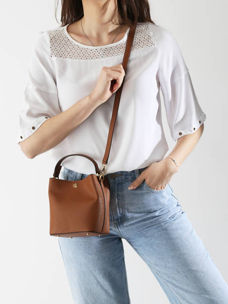 Sac Bandoulière Reese Cuir Lauren ralph lauren Marron reese 31977411 vue secondaire 1