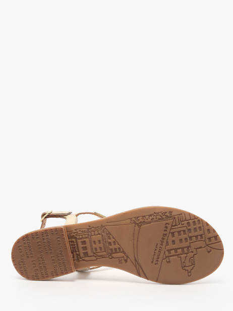 Flip Flops Hamatrio In Leather Les tropeziennes Beige women HAMATRIO other view 4