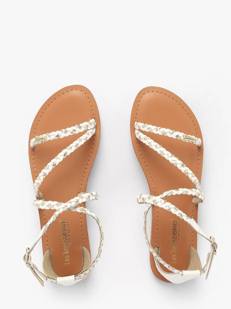 Flip Flops Diah In Leather Les tropeziennes White women DIAH other view 3