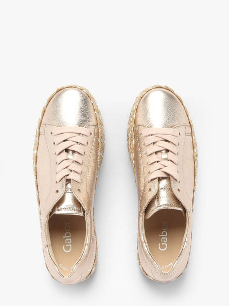 Sandals In Leather Gabor Gold women 62 other view 4