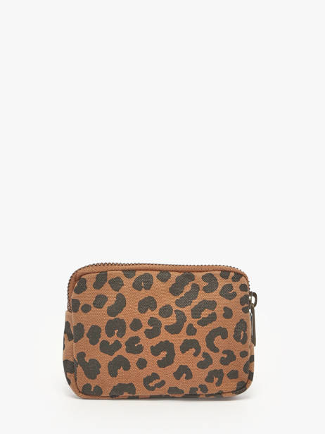 Porte-monnaie Hindbag Marron leopard LE vue secondaire 2