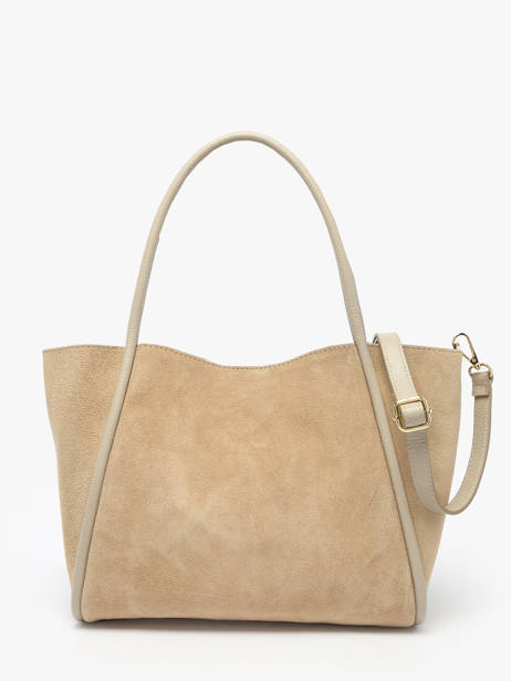 Sac Bandoulière Velvet Caviar Cuir Milano Beige velvet caviar VC24021 vue secondaire 4