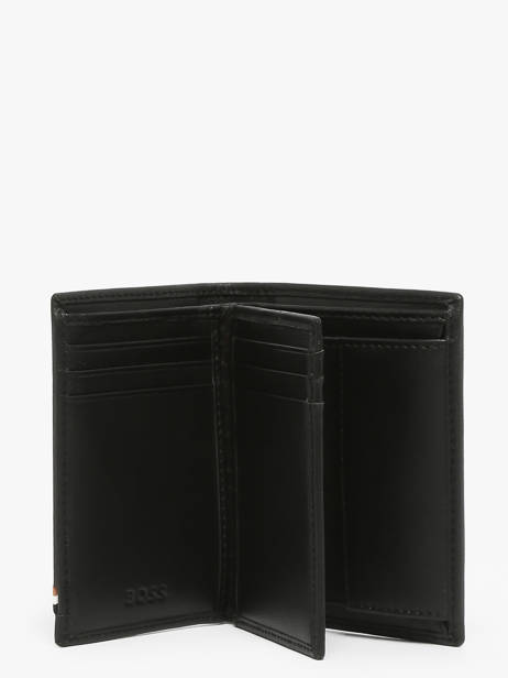 Portefeuille Porte-monnaie Cuir Hugo boss Noir iconic HLG421A vue secondaire 1