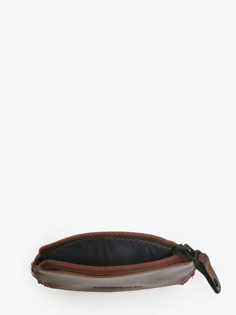 Coin Purse With Key Ring Leather Maverick Brown the original MAVTO059 other view 2