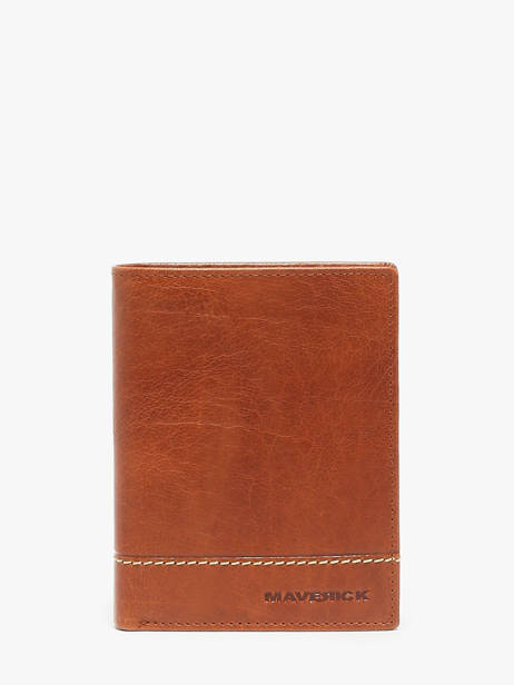 Portefeuille Porte-monnaie Cuir Maverick Marron rough gear MAVRG032