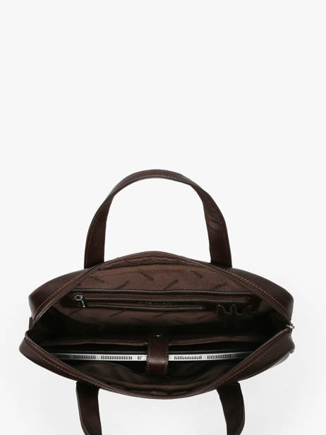 Porte Documents (main) Arthur & aston Marron leon 1 vue secondaire 3