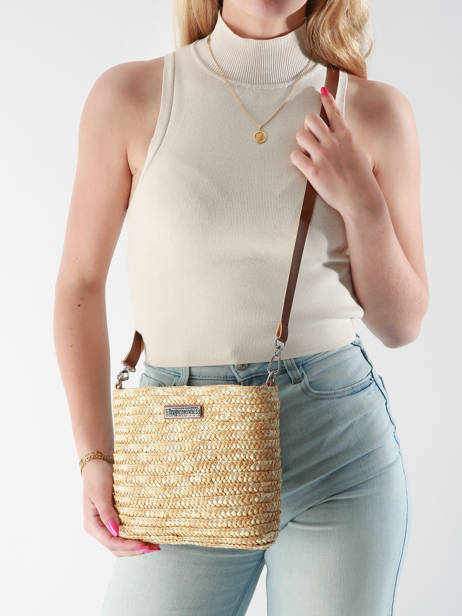 Shoulder Bag Milos Straw Les tropeziennes Beige milos TZ04 other view 1